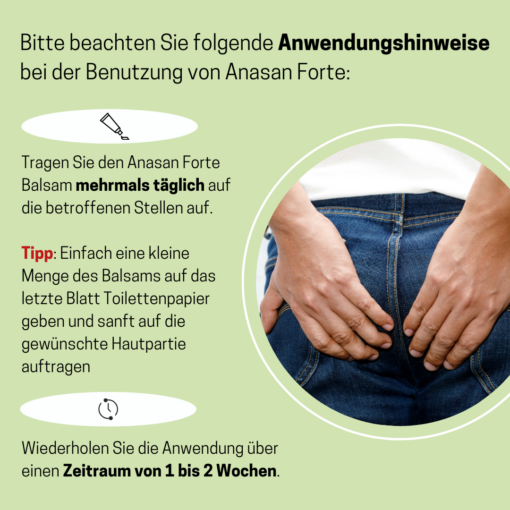 Anasan Forte Analpflege | bei Hämorrhoiden | bei wunden Stellen im Intimbereich – Bild 3