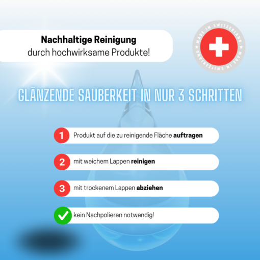 Scheibenklar mit Zitronenduft, Swiss Clean 500ml – Bild 3