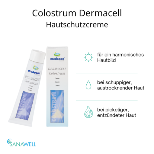 Medosan DermaCell Colostrum Creme für die regenerative Hautpflege – Bild 3