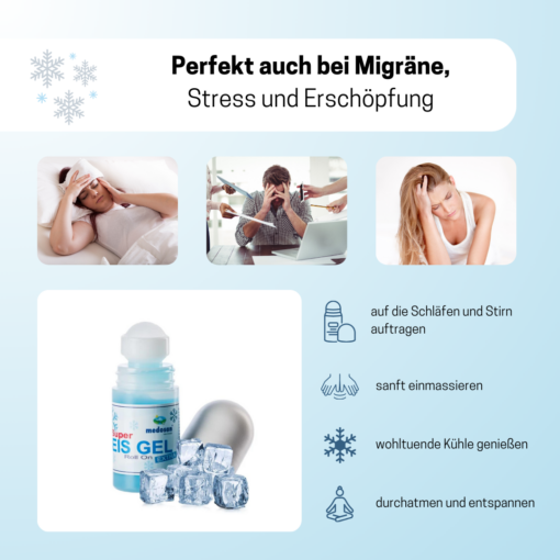 Medosan Eisgel Roll-On ❄️| Massage-Roller – Bild 4