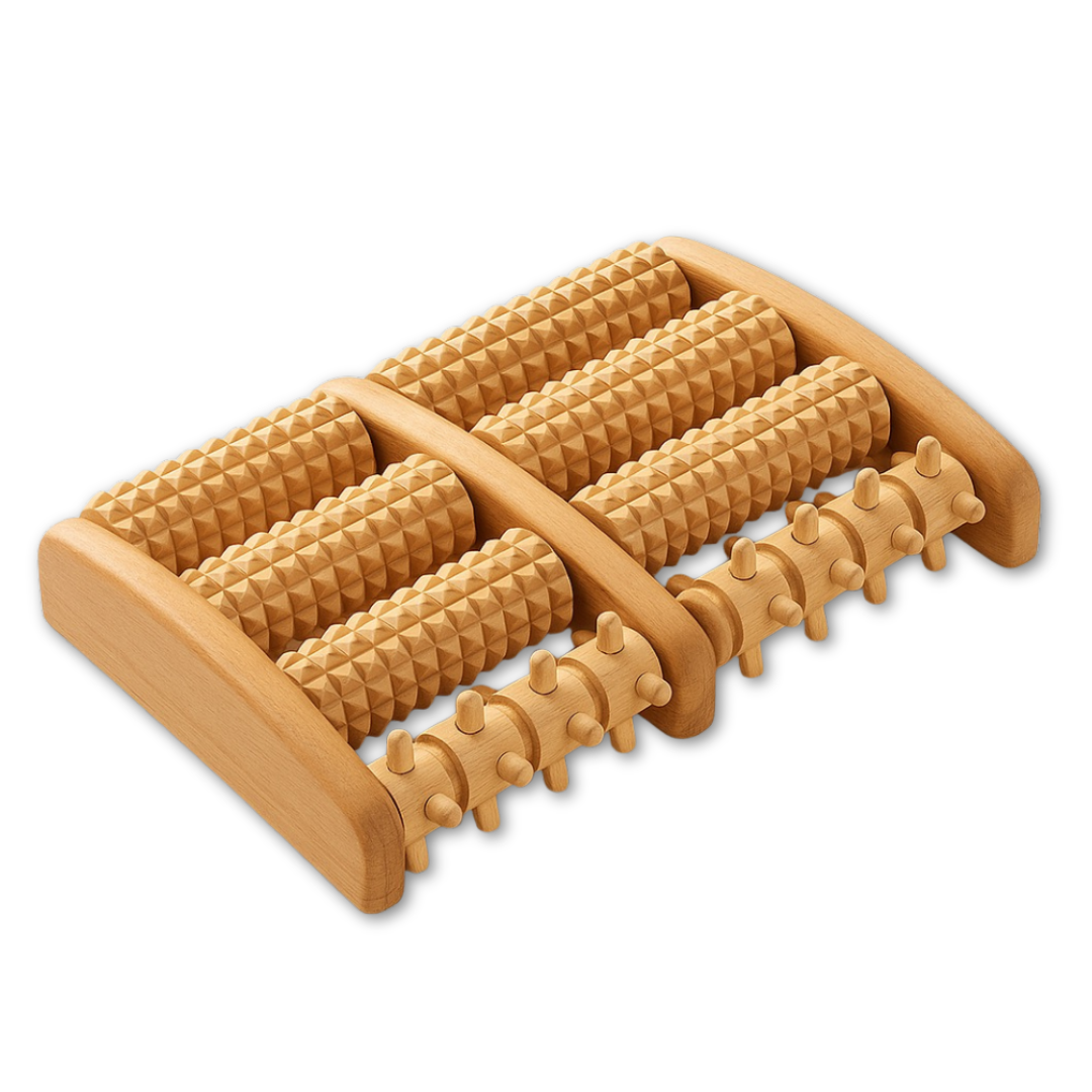 Fuß-Massageroller aus Holz – Wohltuende Massage für müde Füße – Bild 2