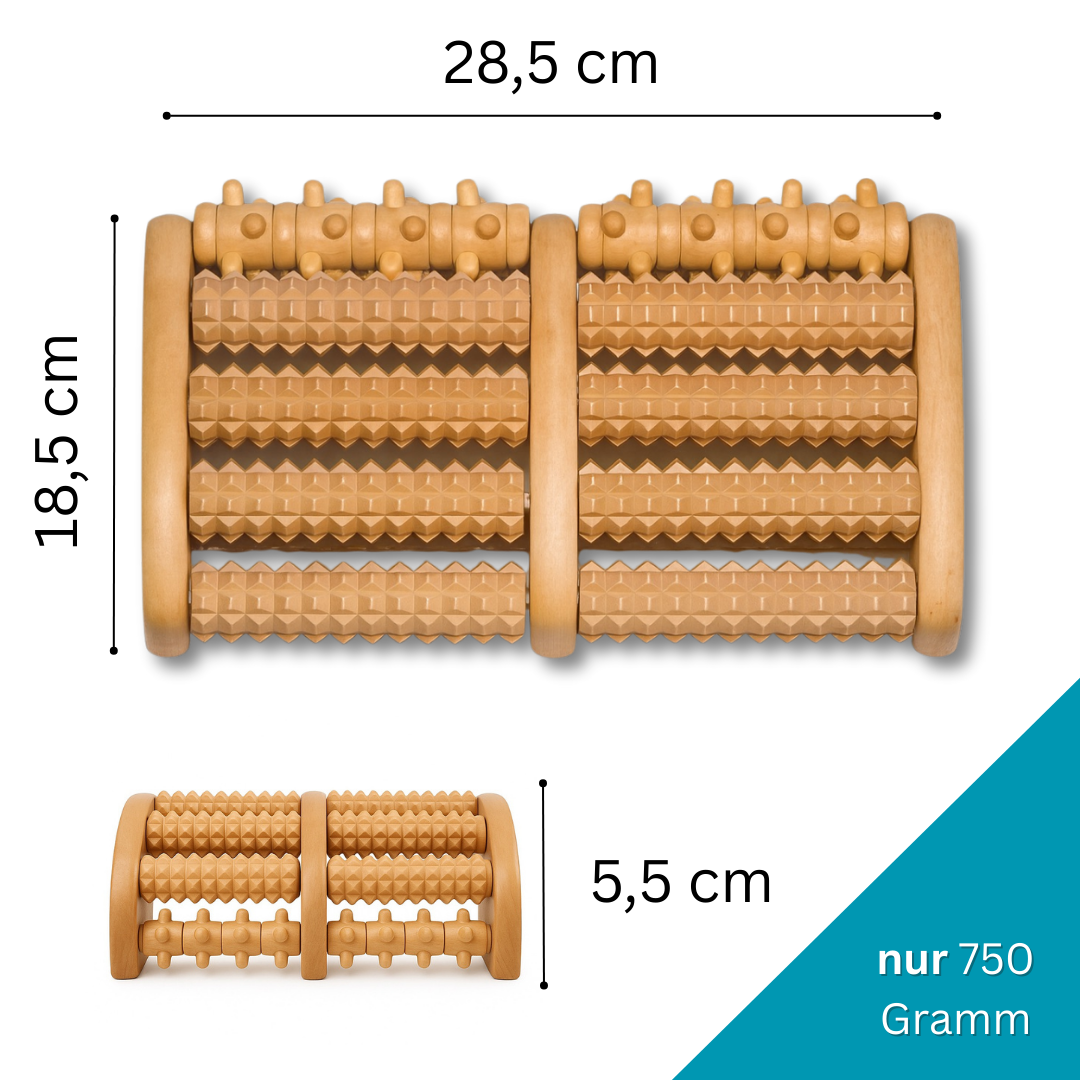 Fuß-Massageroller aus Holz – Wohltuende Massage für müde Füße – Bild 5