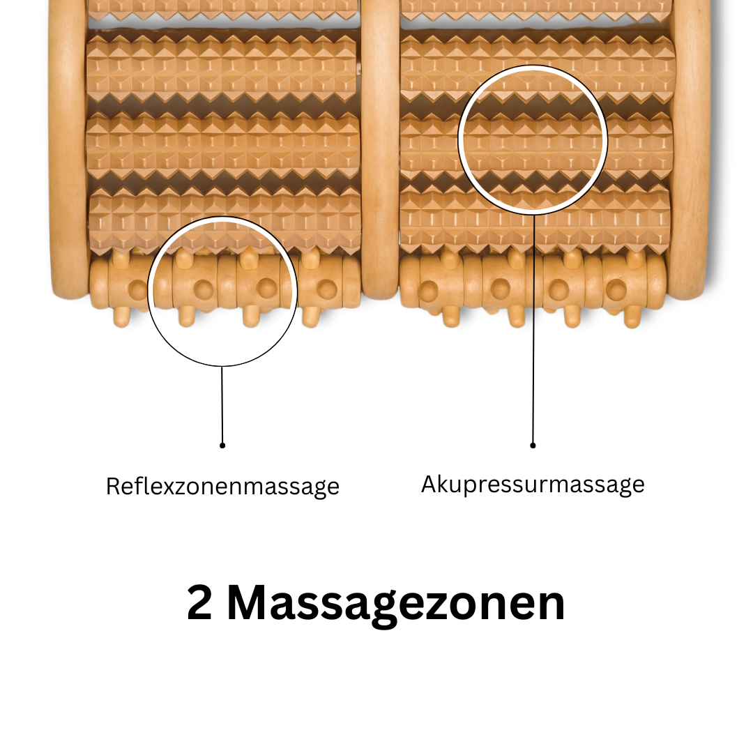 Fuß-Massageroller aus Holz – Wohltuende Massage für müde Füße – Bild 6