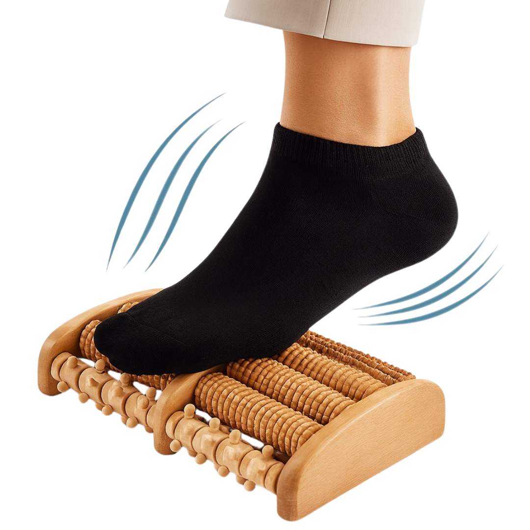 Fuß-Massageroller aus Holz – Wohltuende Massage für müde Füße – Bild 7