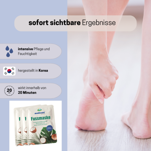 Medosan Fußmaske, 3 Paar Sparset – Bild 2