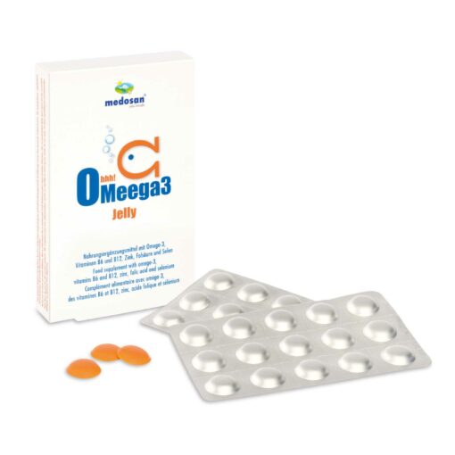 Medosan Omeega3 Jelly - Fruchtgummis, 30 St. Omega-3