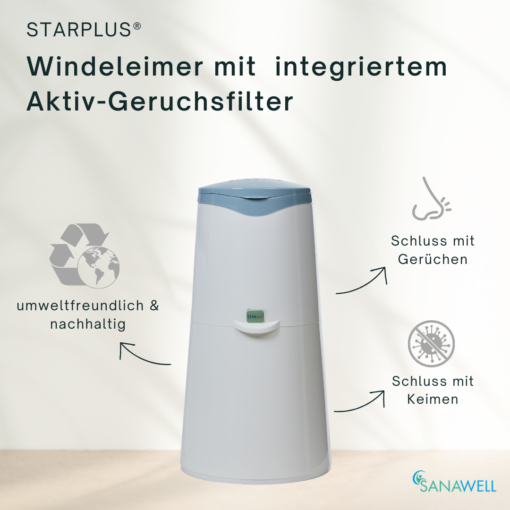 Windeleimer geruchsdicht und keimfrei STARPLUS® – Nachbestell-Set (13-teilig) – Bild 3