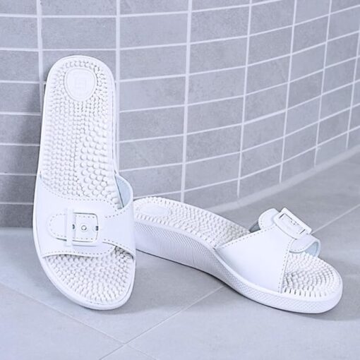 Massage-Pantolette unisex | anatomisch geformtes Fußbett | Größe 36-42 – Bild 2