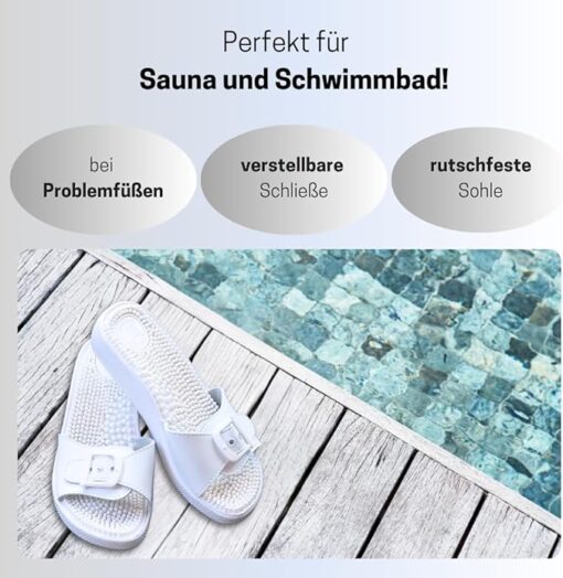 Massage-Pantolette unisex | anatomisch geformtes Fußbett | Größe 36-42 – Bild 6