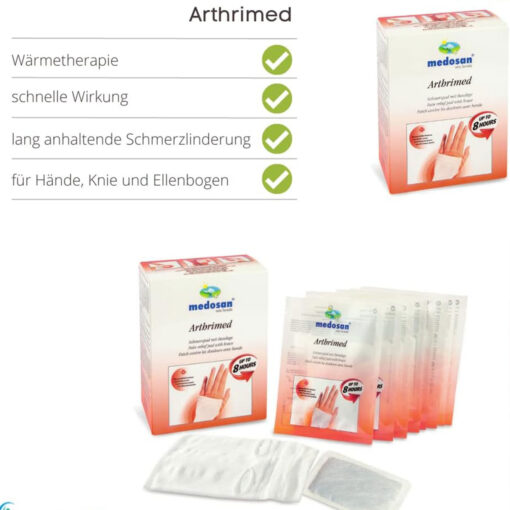 Arthrimed Wärmepads mit Bandage | 8+1 Vorteilsset | Schmerzlinderung bei Arthrose – Bild 3