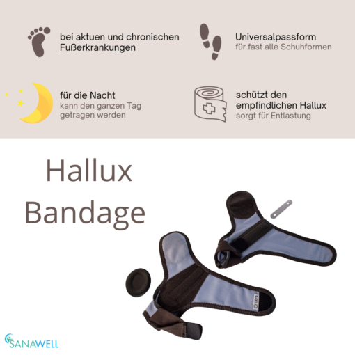 Hallux Bandage | Ballenschutz für die Nacht | verschiedene Größen | verstellbar – Bild 2