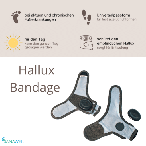 Hallux Bandage | Ballenschutz für den Tag | verschiedene Größen | verstellbar – Bild 3