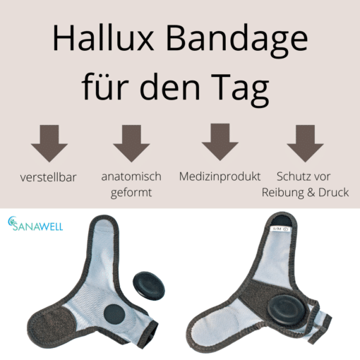 Hallux Bandage | Ballenschutz für den Tag | verschiedene Größen | verstellbar – Bild 2