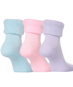 Bettschuhe 3er-Set in Pastellfarben