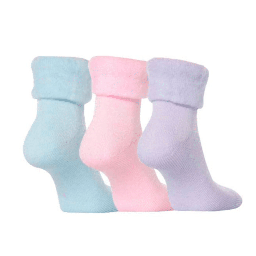 Bettschuhe 3er-Set in Pastellfarben