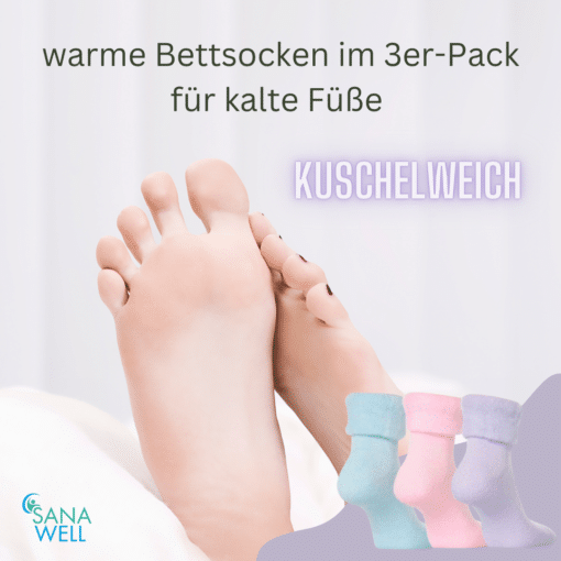 Bettsocken | Bettschuhe | 3er-Set in Pastellfarben – Bild 2