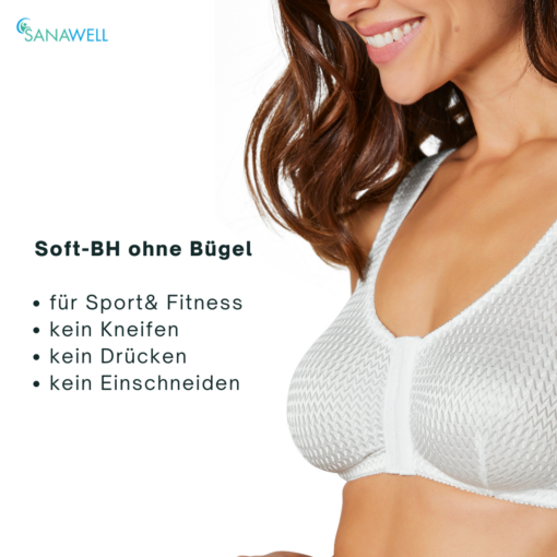 Soft-BH ohne Bügel | mit Frontverschluss | weiß – Bild 5