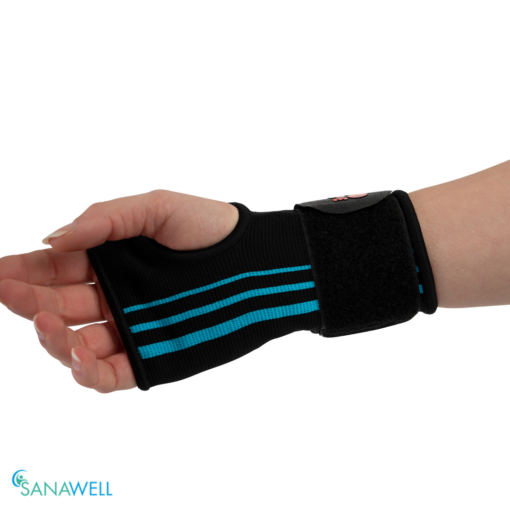 Handgelenksbandage, elastisch | für Sport & Alltag | schwarz | verschiedene Größen – Bild 2