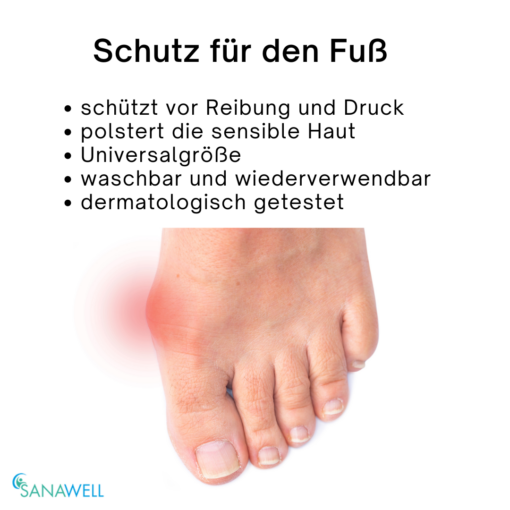 Hallux Fußballenschutz | Universalgröße | passt in allen Schuhen – Bild 4