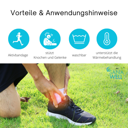 Knöchelbandage, elastisch | Universalgröße – Bild 4