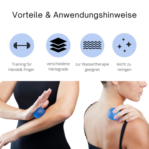 Faszienbälle 3er-Set | Therapiebälle für Hände und Finger – Bild 5