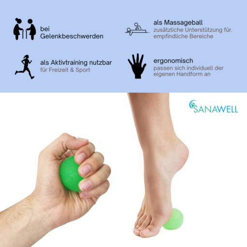 Faszienbälle 3er-Set | Therapiebälle für Hände und Finger – Bild 6