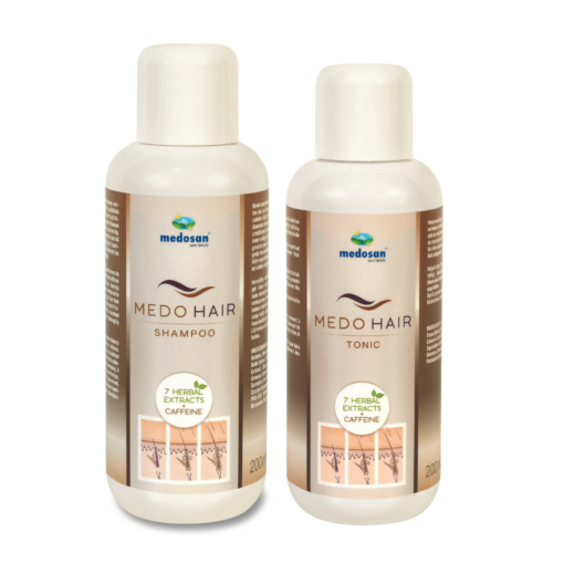 MedoHair gegen Haarausfall | mit Koffein und 7 Pflanzenextrakten | Shampoo & Tonic