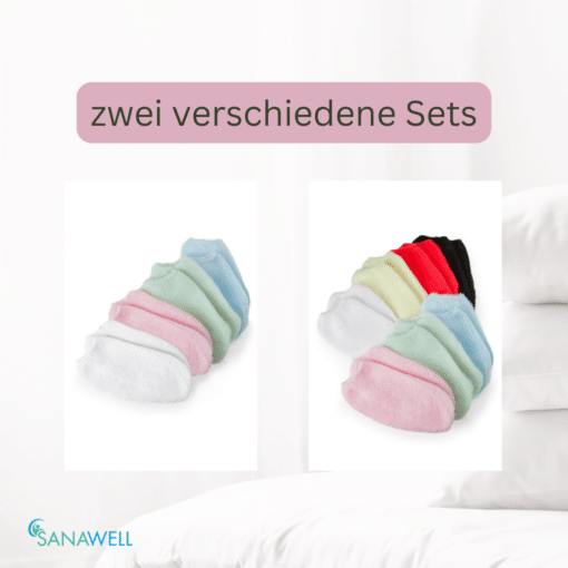 Kuschelweiche Füßlinge | Haussocken | farblich sortierte Sets | Einheitsgröße – Bild 2