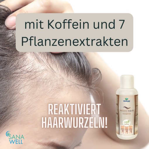 MedoHair gegen Haarausfall | mit Koffein und 7 Pflanzenextrakten | Shampoo & Tonic – Bild 2