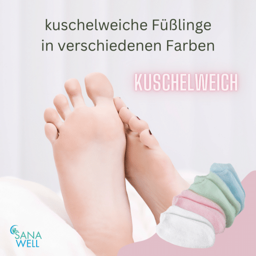 Kuschelweiche Füßlinge | Haussocken | farblich sortierte Sets | Einheitsgröße – Bild 3