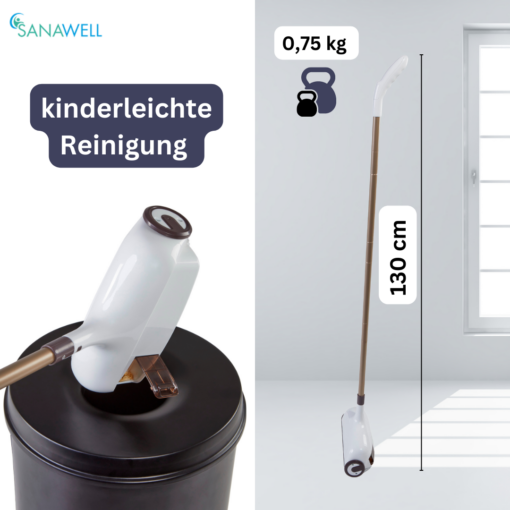 Kabelloser Staubsauger | Teppichkehrer | ohne Strom und Batterien – Bild 4