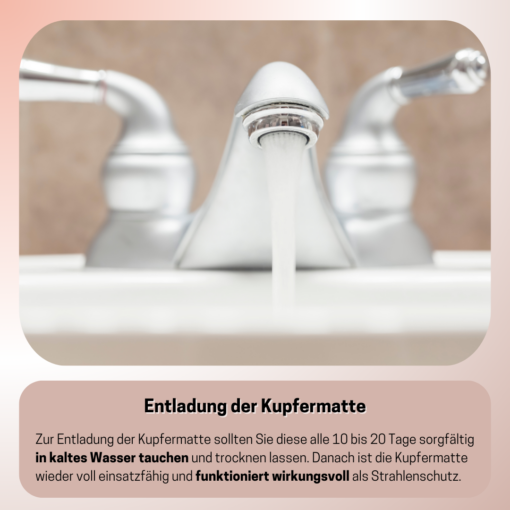 Kupfermatte Strahlenschutz Matratzenauflage – Bild 7