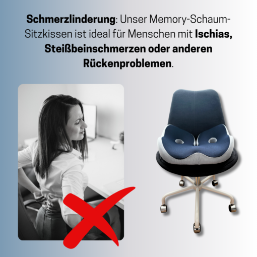 Ergonomisches Sitzkissen für gesundes Sitzen – Bild 4