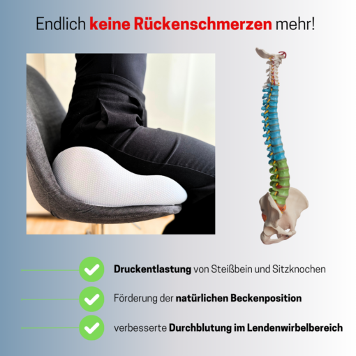 Ergonomisches Sitzkissen für gesundes Sitzen – Bild 6