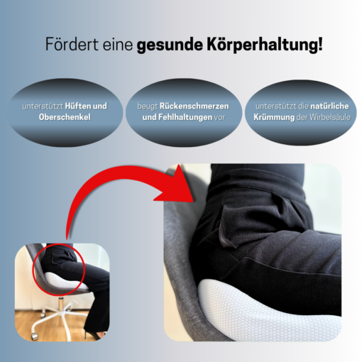Ergonomisches Sitzkissen für gesundes Sitzen – Bild 5
