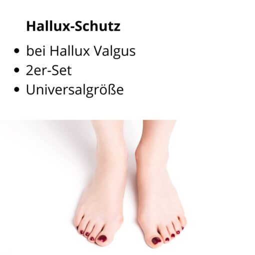 Hallux-Schutz aus Gel, 2 Stück für links und rechts – Bild 2