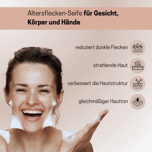 Altersflecken-Seife für Gesicht, Körper und Hände – Bild 5